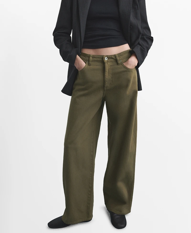 Mango Women's Low-Rise Balloon Jeans