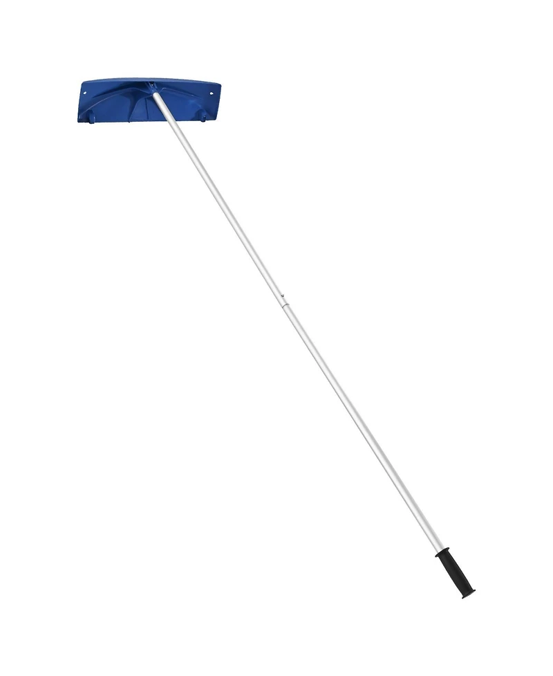 Mecale Snow Roof Rake, 24" Pp Blade, 3.8-18.2 ft Adjustable, Wheels, Non-Slip Handle, Roof Snow Scraper