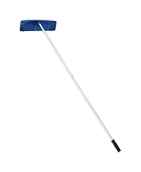 Mecale Snow Roof Rake, 24" Pp Blade, 3.8-18.2 ft Adjustable, Wheels, Non-Slip Handle, Roof Snow Scraper