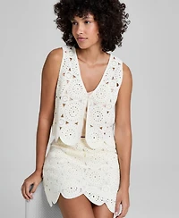 And Now This Women's V-Neck Single-Button Vest, Macy's Exclusive