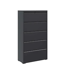 Boyel Living 5 Drawer Metal Lateral File Cabinet , Lockable File Cabinet for Home Office, Locking Metal File Cabinet for Legal/Letter/A4/F4 Size