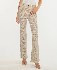 Kancan Women's High Rise Flare Jeans