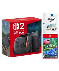 Nintendo Switch 2 Video Game Console with Kirby and the Forgotten Land with MightySkins Code Bundle