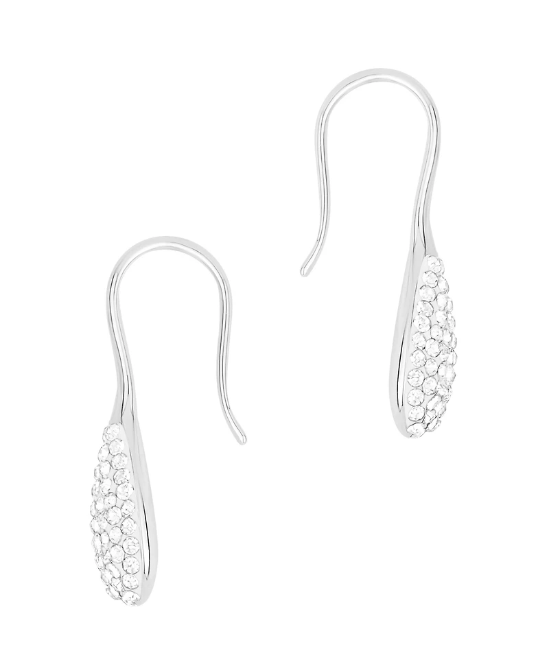 And Now This Crystal Paved Drop Wire Hook Earrings