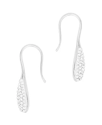 And Now This Crystal Paved Drop Wire Hook Earrings