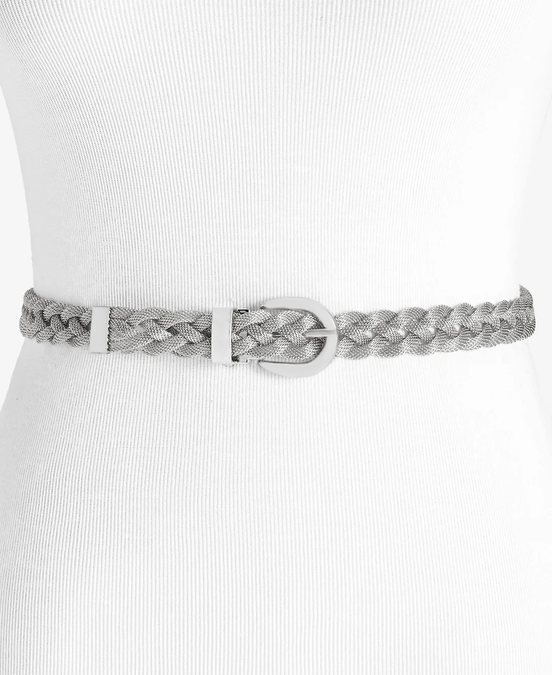 On 34th Braided Mesh Metal Belt, Macy's Exclusive