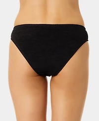 California Waves Women's Solid Low-Rise Swim Bottoms