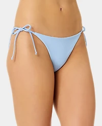 California Waves Women's Ditsy Reversible-Tie Side Swim Bottoms