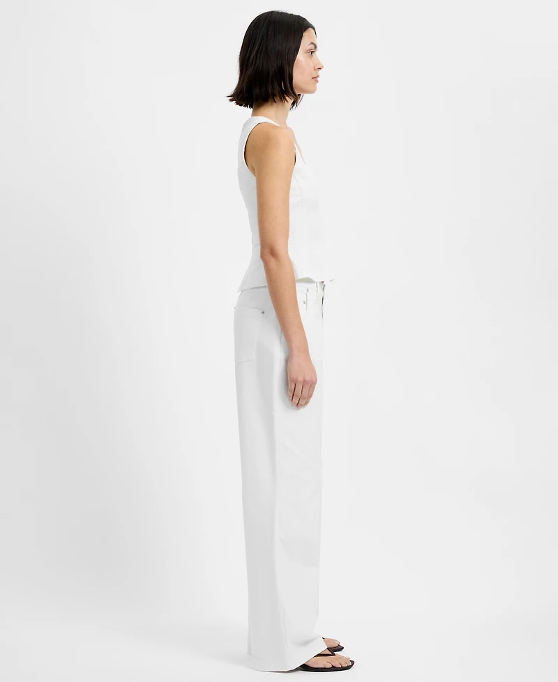 French Connection Women's Inez High Rise Relaxed Ankle Trousers