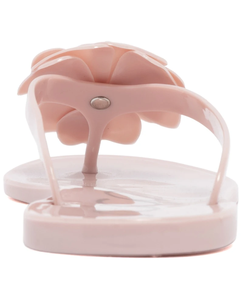 Sugar Women's Rosebud Stud Open Toe Flat Sandals