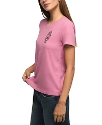 Lucky Brand Women's Hamsa Eye Crewneck Top