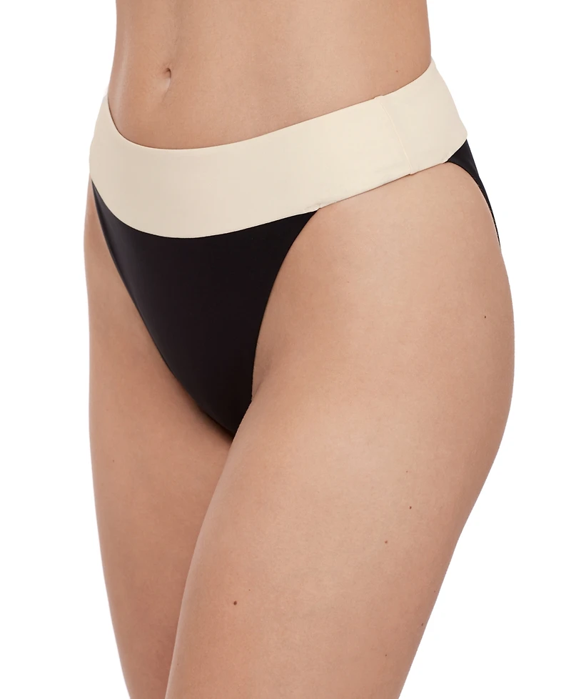 Steve Madden Women's Banded High Waist Swim Bottoms