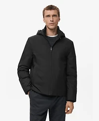 Mango Men's Quilted Water Repellent Jacket