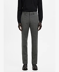 Mango Men's Stretch Fabric Super Slim-Fit Suit Pants