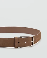 Mango Men's Nappa Leather Belt