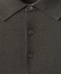 Mango Men's Merino Wool Polo Sweater