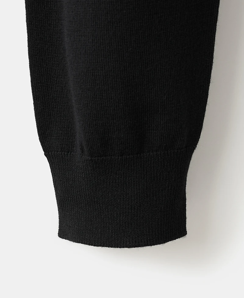 Mango Men's Merino Wool Polo Sweater