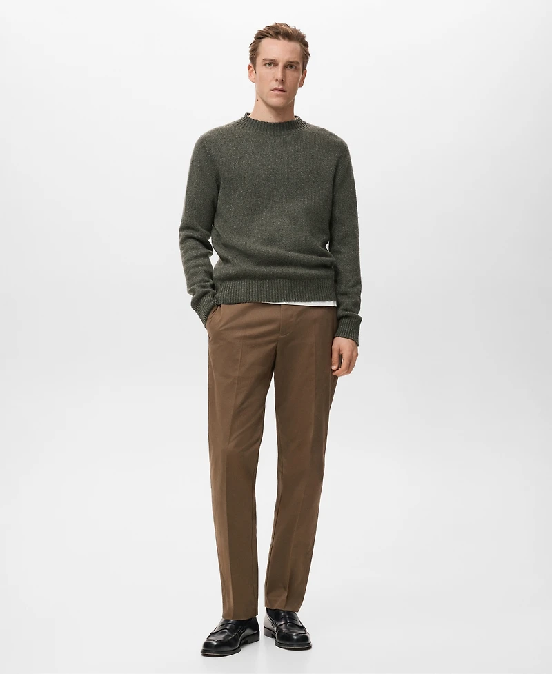 Mango Men's Structured Wool-Blend Knitted Sweater