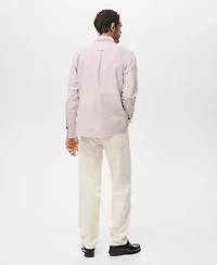 Mango Men's Cotton Oxford Shirt