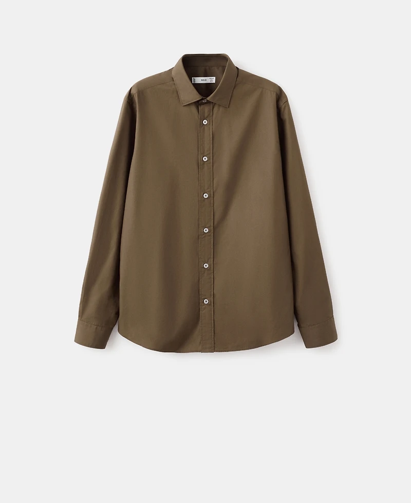 Mango Men's Regular-Fit Cotton Shirt