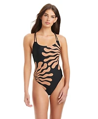 Sanctuary Women's Scoop Neck One-Piece Swimsuit