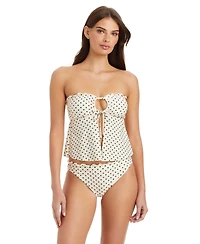 Sanctuary Women's Pretty Provence Merrow Bandeau Neck Tankini Top