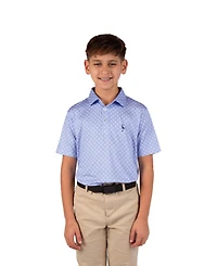 Tailorbyrd Boys Mini Mosaic Performance Polo