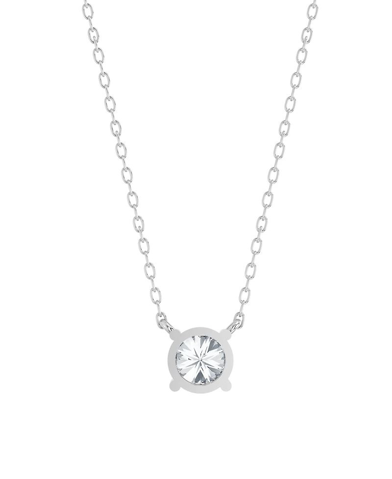 Forever Grown Diamonds Lab-Grown Diamond Pendant Necklace (1 ct. t.w.) in Sterling Silver