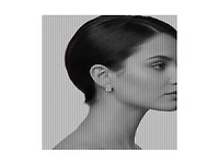 Rivka Friedman Rectangle Cz Solitaire Stud Earring