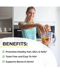 BioSchwartz Collagen Peptides Bio+ Powder, Grass Fed Bovine Collagen Supplement, Hydrolyzed Protein Peptides, Unflavored, 16oz