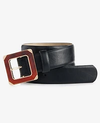I.n.c. International Concepts Square Resin and Metal Buckle Pant Belt, Macy's Exclusive