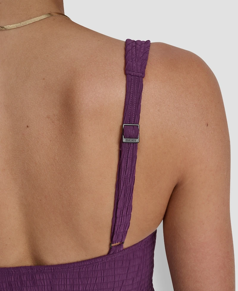Dkny Women's Under-Wire Textured Tankini Top