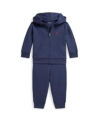 Polo Ralph Lauren Baby Boys' Full-Zip Hoodie & Pants, 2-Piece Set
