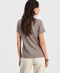 Guess Women's 3D Script Logo Short-Sleeve T-Shirt