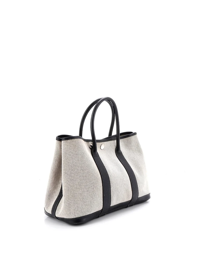 Pre-Owned HERMES Garden Party Tote Toile and Leather