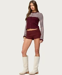 Edikted Women's Goni Stripey Knit Cardigan