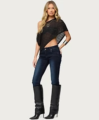 Edikted Women's Eloise Low Rise Skinny Jeans