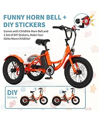 Mooncool CD1 250W Electric Youth Trike 16" x 3.0" Wheel