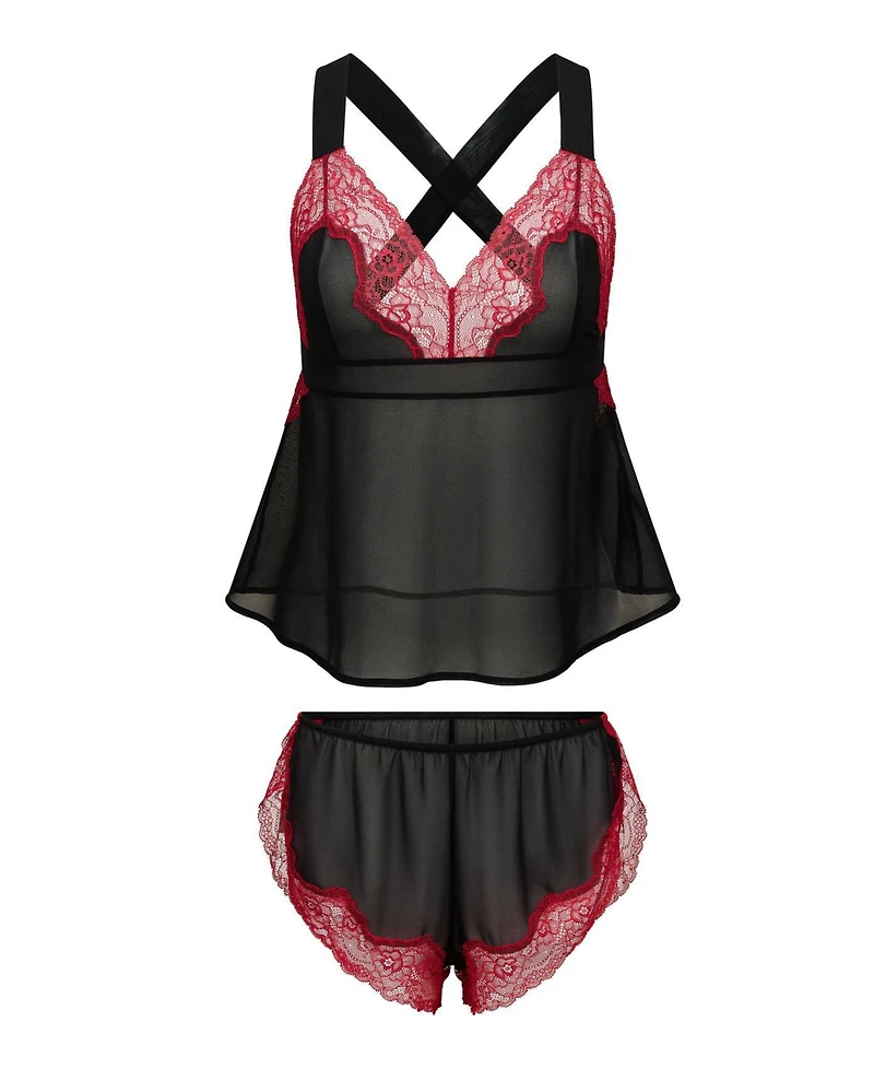 Adore Me Women's Sabreina Camisole & Flutter Short Set Lingerie