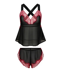 Adore Me Women's Sabreina Camisole & Flutter Short Set Lingerie