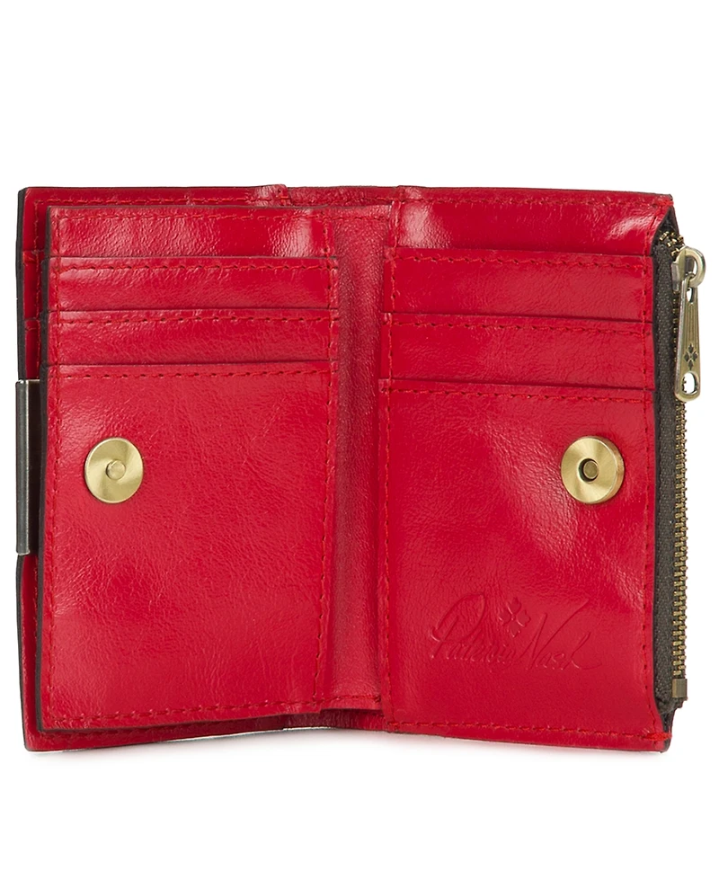 Patricia Nash Busalla Leather Bifold Zipper Wallet