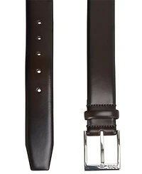 Hugo Boss Men's Engraved Logo Leather Business Belt