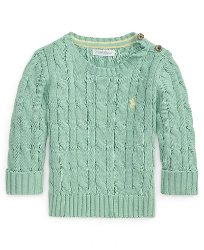 Polo Ralph Lauren Baby Boys' Cable-Knit Crewneck Sweater