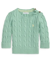 Polo Ralph Lauren Baby Boys' Cable-Knit Crewneck Sweater