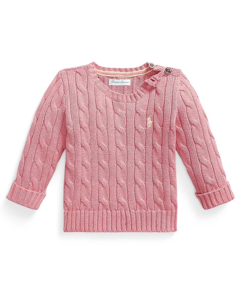 Polo Ralph Lauren Baby Boys' Cable-Knit Crewneck Sweater