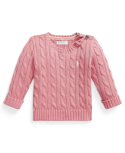 Polo Ralph Lauren Baby Boys' Cable-Knit Crewneck Sweater