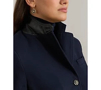 Lauren Ralph Plus Cotton Herringbone Jacquard Blazer