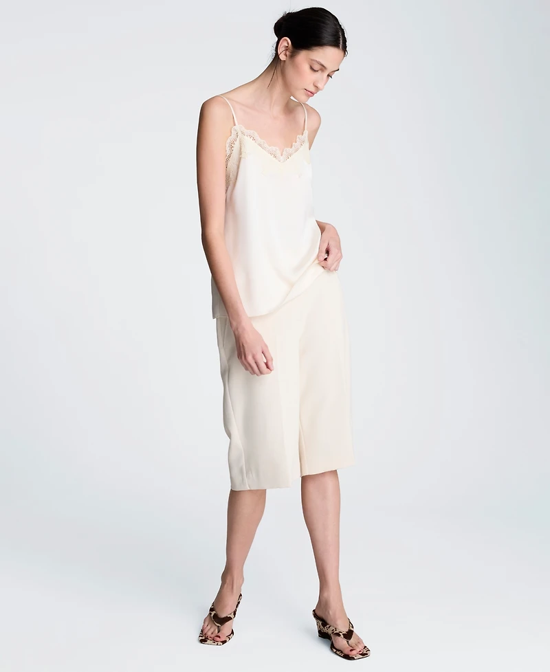 Kenneth Cole Women's Lace Trim V-Neck Camisole Top