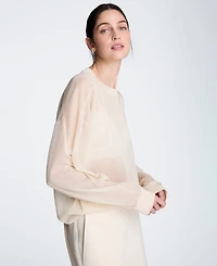 Kenneth Cole Women's Oversized Crewneck Sweatshirt