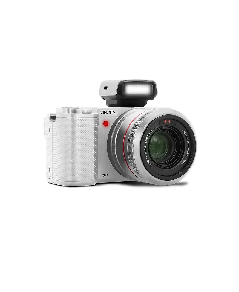 Minolta MNF10Z 72 Mp / 5K Ultra Hd Camera w/10x Optical Zoom Kit (Silver)